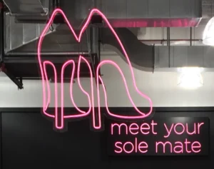 Meet your sole mate custom neon